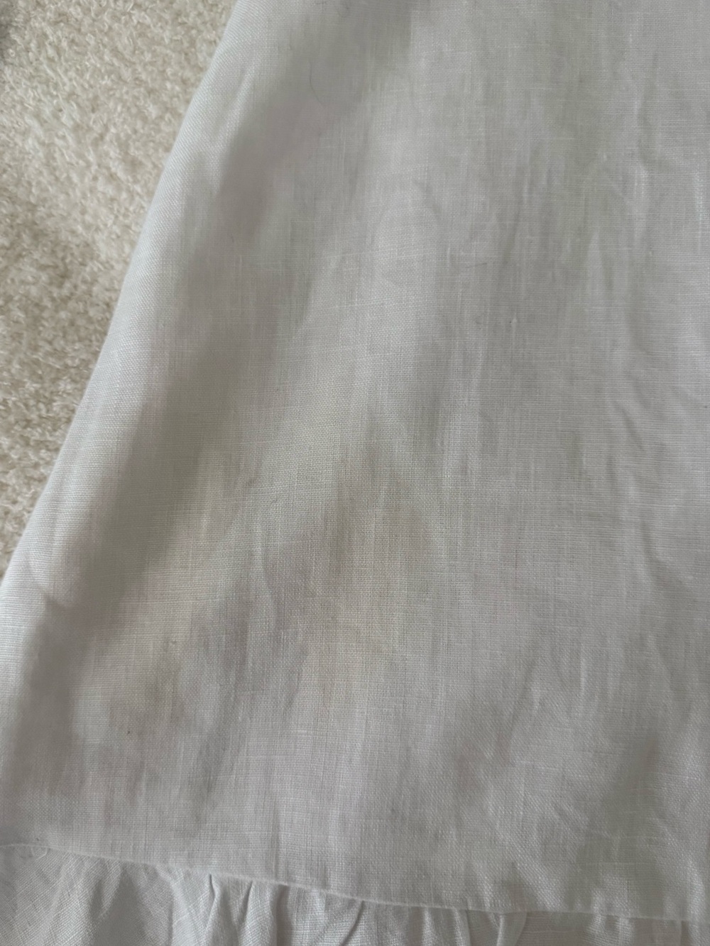 Reformation White Ruffle-Hem Mini Dress - Picture 5 of 5